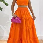 Orange Two Piece Set Size M Photo 0