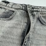 ZARA  Black Stone Wash Denim Skirt Photo 3