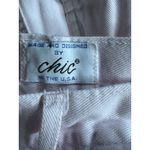 VTG Chic Womens 16 Average Pink Denim Jean Shorts Mom Fit Flat Front Summer Photo 8