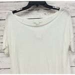 Plus Sizes 2X White Asymmetrical Hem Tunic Top Short Sleeve Boat Neck Size XXL Photo 1