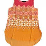 Rose + Olive NEW  Women's Blouse Medium Sleeveless High Low Floral Polyester Photo 0