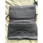 Tory Burch Perforated Logo Pebbled Leather Fold Over Magnetic Snap Crossbody Photo 6