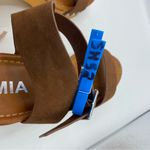 MIA  Nira Sabrinda Faux Leather Y2K Chunky Heel Cognac Sandal Size 9.5 Photo 8