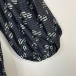 Alice + Olivia  Rowen Tiered Long Sleeve Floral Mini Dress Black Cream womens XS Photo 4