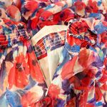 PATBO Violet Floral Flutter Halter Style Maxi Dress Size US 8 Cherry Photo 8