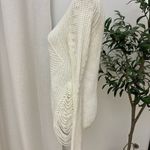 Ro & De Womens Knit Woven White Sweater Photo 2