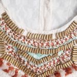 Anthropologie  Moulinette Soeurs Floral Embroidered Textured Embellished Blouse Photo 5