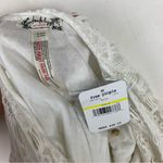 Free People size medium white lace mini dress new bridal anthro open back Photo 3