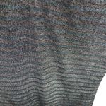 Arden B Blue Gray Striped Shimmery One Long Puff Sleeve Bodycon Mini Dress Sz L Size L Photo 2