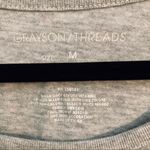 Grayson Threads  gray tee with cold shoulder Photo 1