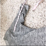 Alfani π high low lightweight 3/4 sleeve scoop neck gray sweater Photo 4