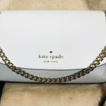 Kate Spade White Saffiano Crossbody Bag • Chain Strap • NWT Photo 0
