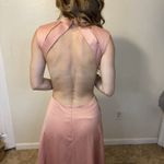 H&M Conscious Satin Maxi Backless Dress Rose Pink Formal Gown Size 8 Photo 4