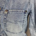 Silver Jeans  Blue Denim Snap front Long Sleeve Jacket M Photo 2