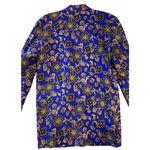 SK & Company Vintage Baroque Blazer Women’s Size 6 Blue Gold Shoulder Pads Photo 3