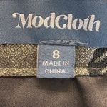 Modcloth  Gold Skull Metallic Mini Skirt Glam Punk Party Rock Chic Size 8 Photo 5