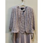 Alex Evenings Glitter Lace & Satin Jacket Dress with Open Jacket Size 8 Wedding Photo 7