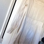 Reformation Dress Elisabetta Lace Long-Sleeve Cotton Mini Peasant Cream 10 EUC Photo 7