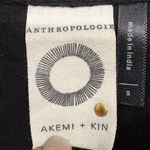 Akemi + Kin Anthropologie Embroidered Black Hooded Sweatshirt Terry Hoodie Size S Photo 8