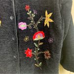 White Stag Vintage  Embroidered Black Women's‎ Blazer Jacket Photo 1