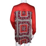 Anthropologie  Porridge Shirt‎ Womens Medium Red Bandana Backstory Tee Casual Photo 1