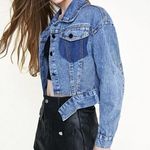 J.ING Vintage Blue Light Weight Crop Denim Jacket Size XS Photo 9