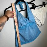 Sunsets Lands End Blue Polka Dot Halter Tankini Swimsuit Top & Bottom XL‎ 16 Photo 3