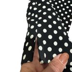Lands' End Mid Rise Slim Leg Black and White Polka Dot Pants Size 8 50’s Vibe Fun Photo 5