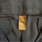 Copper Key  Black Pinstriped Wide Leg Cuffed Pants Size 7 Photo 8