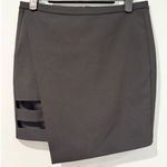 Michelle Mason Mason Asymmetrical Cutout Skirt Womens 0 Black Concert Vacation Punk Grunge Photo 0