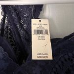 Aerie  Bra Womens Wireless Push Up Paisley Lace Real‎ Power Racerback Blue 32A Photo 2