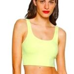 Good American Scuba Tank Bikini Top Cropped Key Lime Green Size 5 US 2XL Photo 0