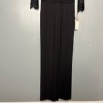 Alex Marie NWT Hailey Black Lace Chiffon Wide Leg Party Jumpsuit Women’s Size 6 Photo 3
