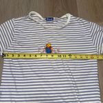Vintage Pooh Bear Blue & White Striped T Photo 4