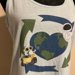 Disney EUC  Blue and Green Wall-E Earth Graphic tank size small Photo 1