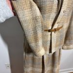 The Villager Suite Women 10 Tan Woven Plaid Jacket And Knee Skirt Vintage Career Photo 4
