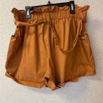 Sans Souci  Women Size Large Paper Bag High waisted‎ Shorts Summer Photo 3