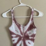 PacSun Tie Dye Purple And White Crop Tank Top Photo 1