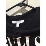 Erin Andrews Chicago Bulls black cropped hoodie Large L NBA Photo 3