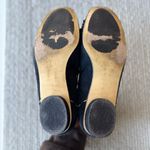 Vintage Ramon Tenza Black White Suede Leather Floral Ballet Flat Dress Shoes 6 Photo 6