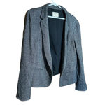Loft  Woven black and white‎ blazer size 14 Photo 1