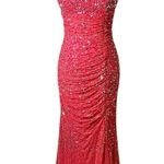 Cache  Pink Sequin Gown 0 | Ruched Formal Evening Dress Prom Pageant Glam Sparkle Photo 0