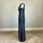 JS Collections  Lace and Crepe Sleeveless A-Line Evening Gown Blue Size 12 Dress Photo 5