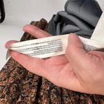 Moon River Tiered Ruffle Maxi Dress Womens Medium Fall Brown Black Metallic Gold Photo 9