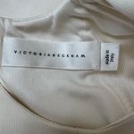 Victoria Beckham Dense Rib Ajoure Flare Mini Dress White size US 10 $2,150 Photo 6