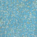 Krazy Kat  Blue Floral Crinkle Notched Crewneck Sleeveless Blouse Size Large Photo 3