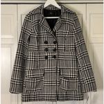Iz Byer  California NWT black and white houndstooth peacoat size Large Photo 1