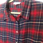 Peach Love California  long‎ sleeve flannel jacket shacket pockets. Size small Photo 6