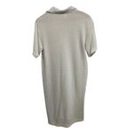 H&M  women's white short sleeve knit collared polo v neck mini dress‎ size Small Photo 4