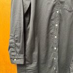 Frank & Eileen  Mary Shirtdress Famous Denim Distressed Dress Black Large Photo 3